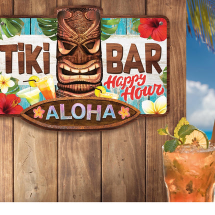 Hawaii Plate Tiki Bar 35 cm