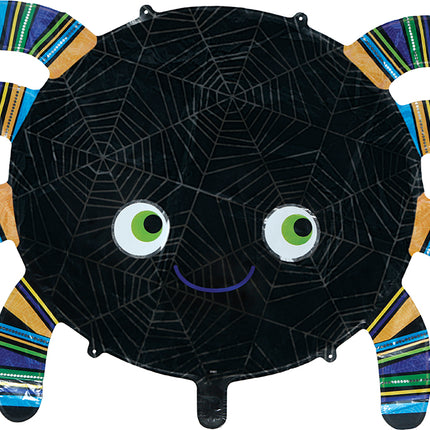 Balonik helowy na Halloween – pająk, pusty, 75 cm