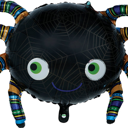Balonik helowy na Halloween – pająk, pusty, 75 cm