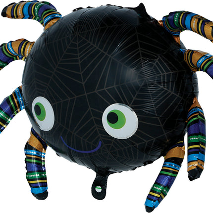 Balonik helowy na Halloween – pająk, pusty, 75 cm