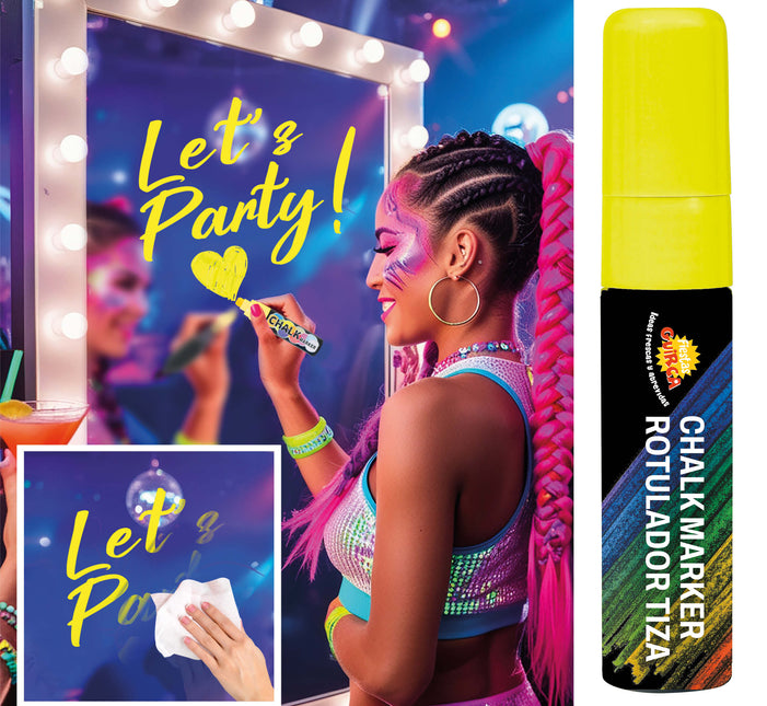 Żółty marker kredowy