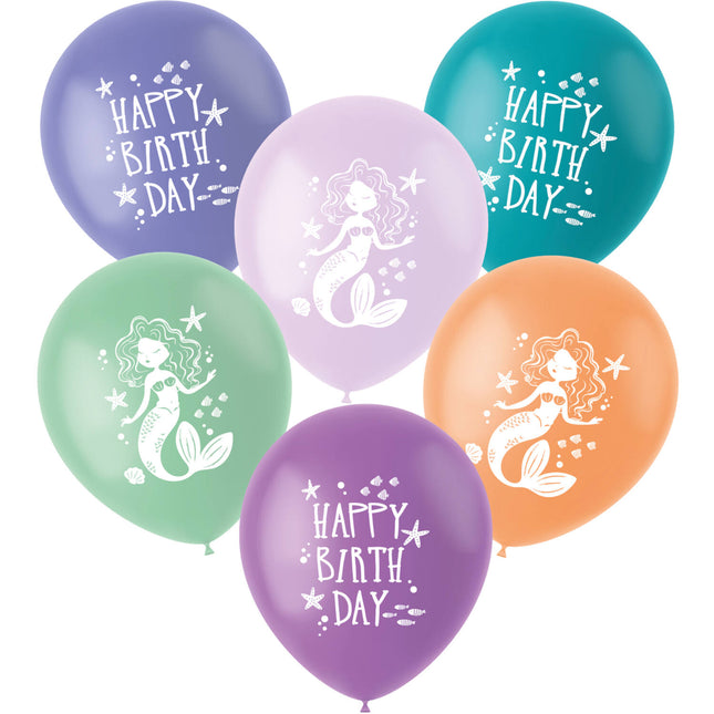 Balony urodzinowe syrenka 33 cm