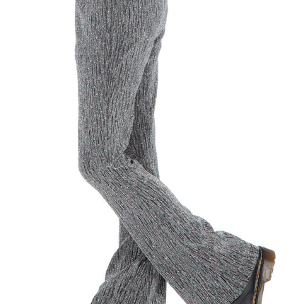 Srebrne spodnie Girl Glitter Flared
