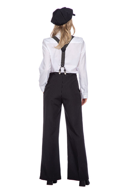 Prążkowane spodnie z lat 20