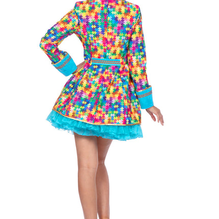 Elementy układanki kurtki