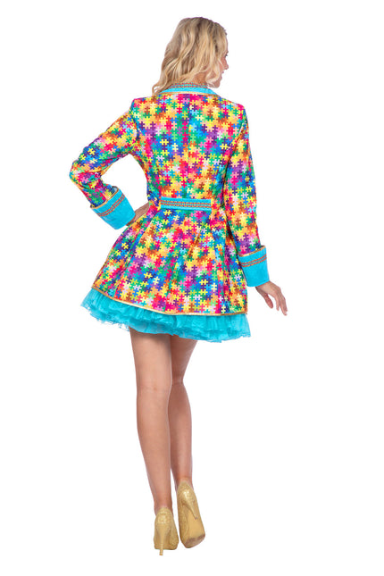 Elementy układanki kurtki