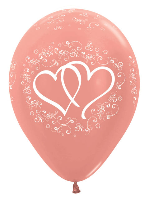 Entwinted Hearts - Rose Gold - 568 - 25 sztuk