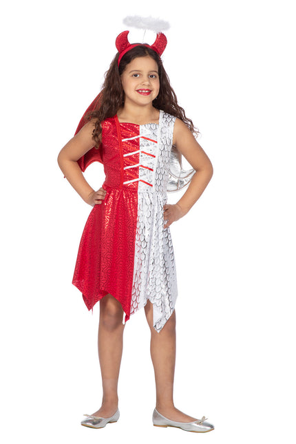 Ubierz anioła/demona ze skrzydłami i tiarą