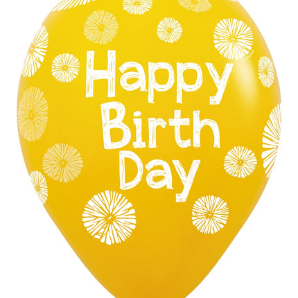 Balony urodzinowe kwiaty 30cm 25szt