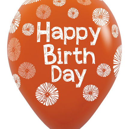 Balony urodzinowe kwiaty 30cm 25szt