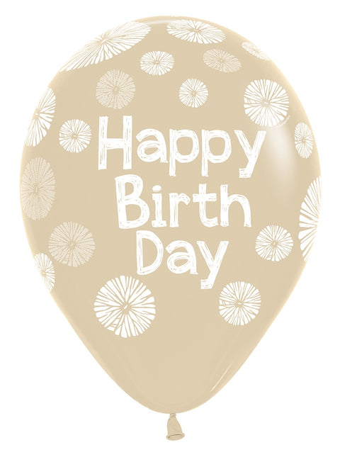 Balony urodzinowe kwiaty 30cm 25szt