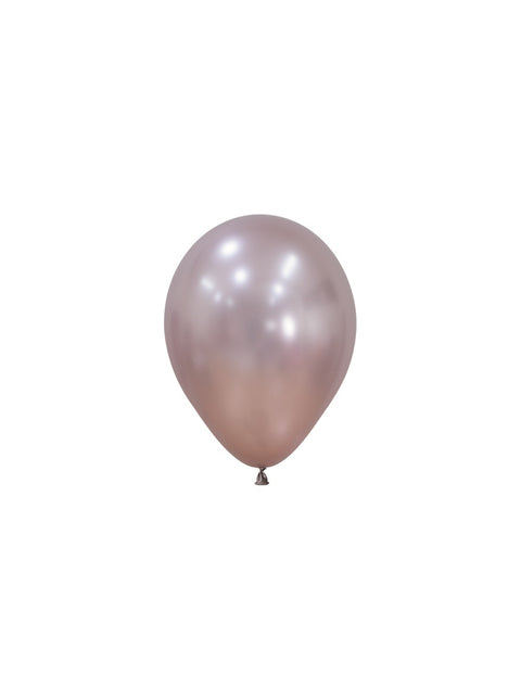 Balony różowe metaliczne 12cm 50szt