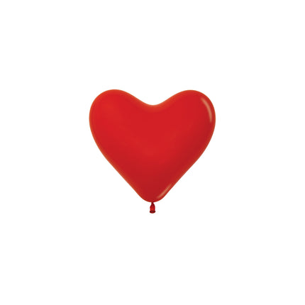 Balony czerwone serca 15cm 50szt