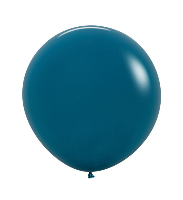 Ciemnoniebieskie balony Deep Teal 61 cm 3 szt