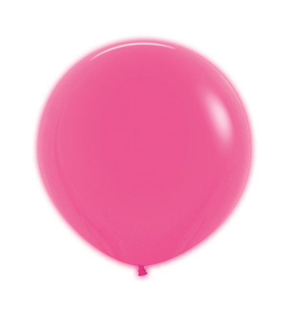 Balony fuksja neon 61cm 3szt