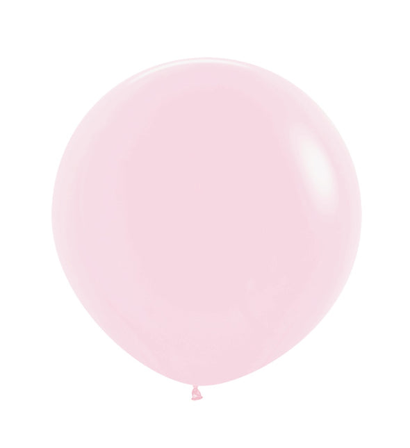 Balony jasnoróżowe pastelowe 61 cm 3 szt