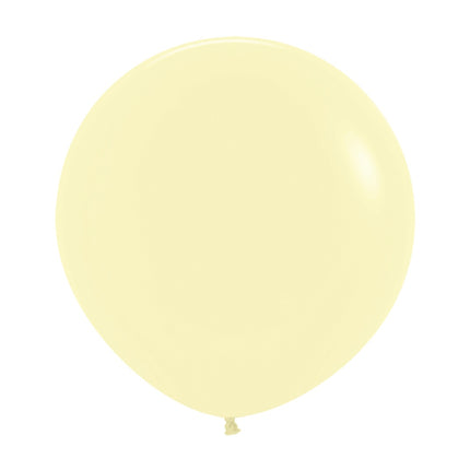 Balony jasnożółte 61cm 3szt