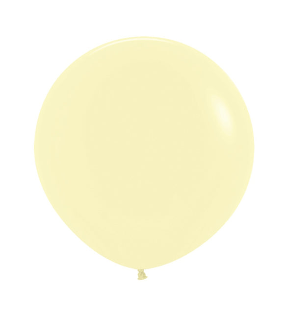 Balony jasnożółte 61cm 3szt
