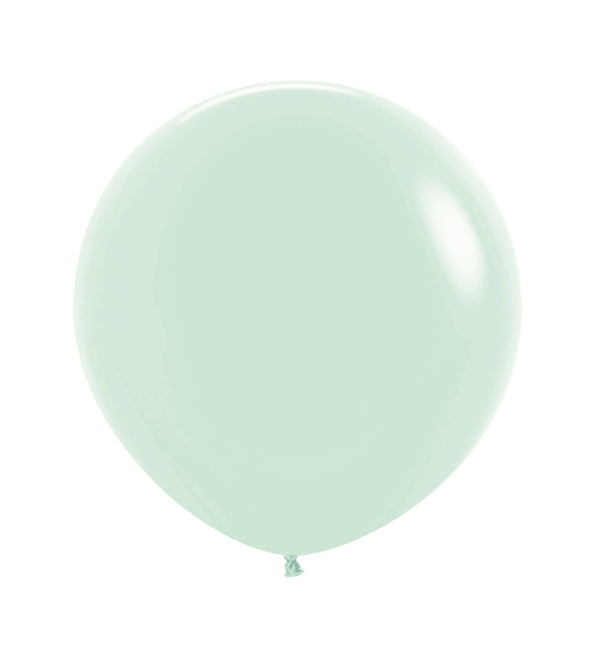 Miętowe zielone balony pastelowe 61 cm 3 szt