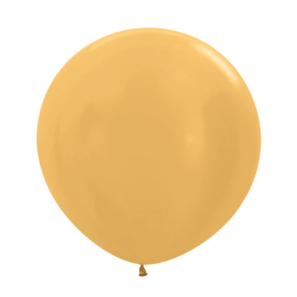 Balony złote metaliczne 61cm 3szt