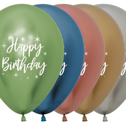 Balony urodzinowe kolorowe 30cm 25szt