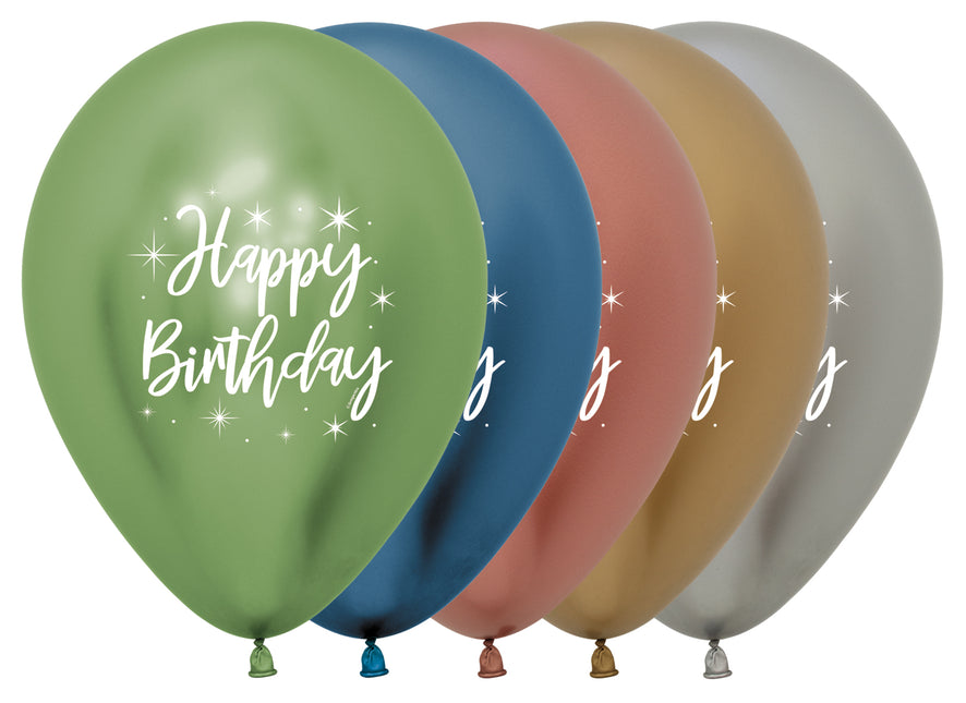 Balony urodzinowe kolorowe 30cm 25szt