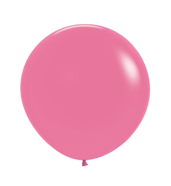 Balony różowe błyszczące 61cm 3szt