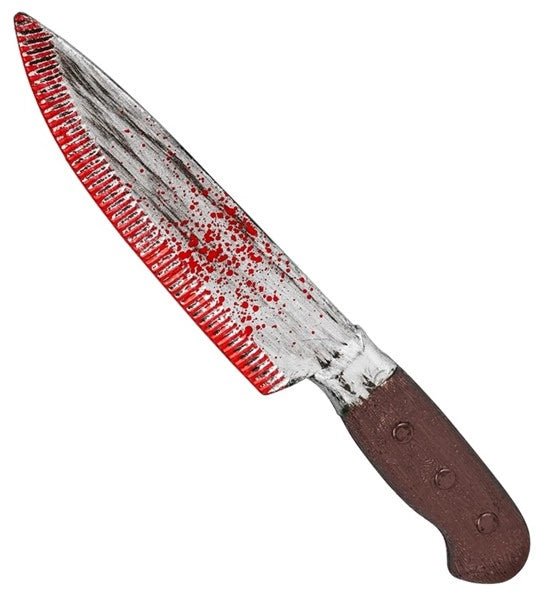 Krwawy sztuczny nóż na Halloween