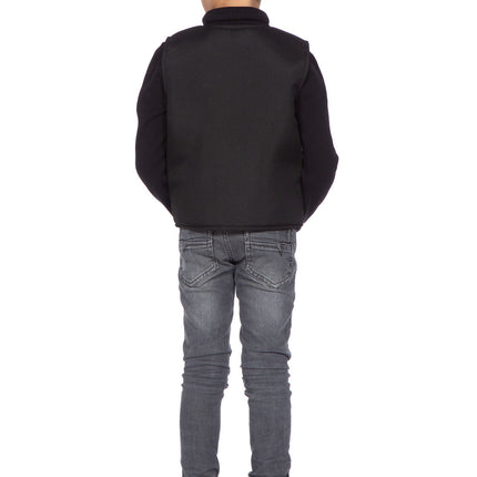 Kamizelka SWAT chłopięca czarna (V)