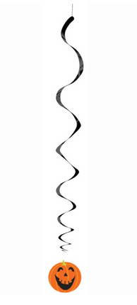 3 PUMPKIN PRNT HANG SWIRL – 26"