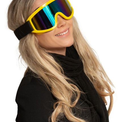 Gogle narciarskie żółte