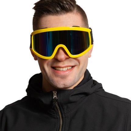 Gogle narciarskie żółte