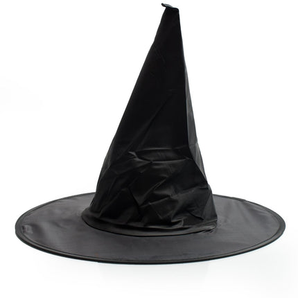 Halloweenowy kapelusz czarownicy czarny wysoki