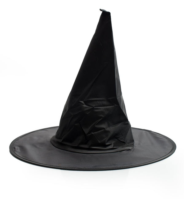 Halloweenowy kapelusz czarownicy czarny wysoki