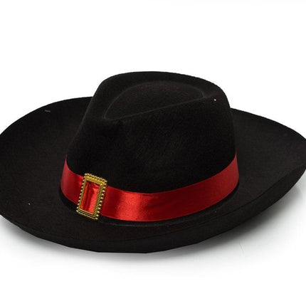 Filcowy kapelusz muszkietera