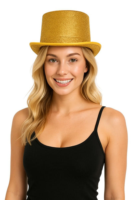 High Hat Glitter Gold