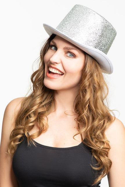 High Hat Glitter Silver