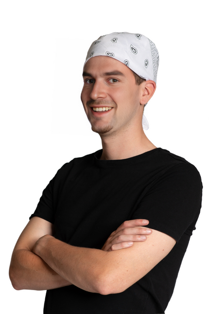 Biała bandana 52 cm