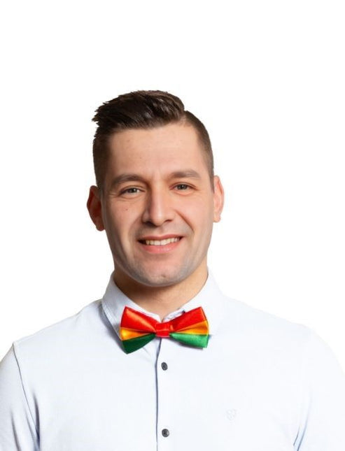 Muszka czerwona/żółta/zielona - opakowanie 6 szt