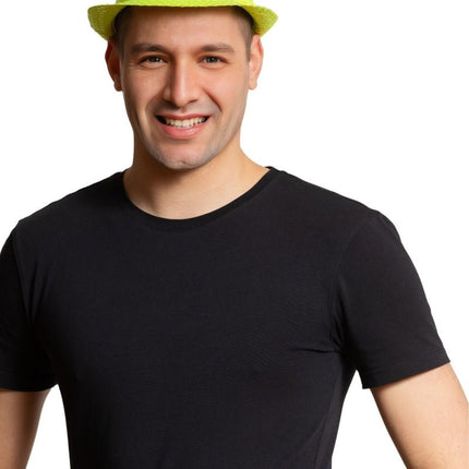 Cekinowa czapka neonowa zieleń