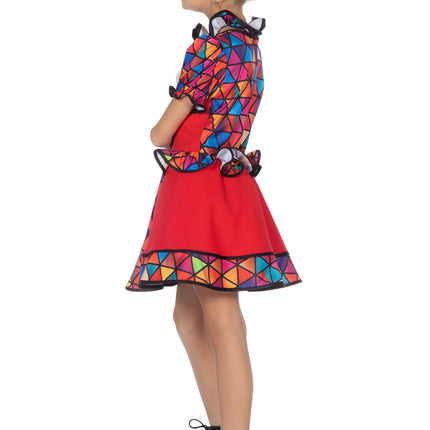 Sukienka klauna dla dziewczynek