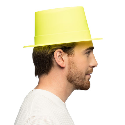 Hoed Topper neongeel UV