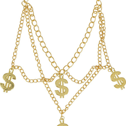 4 dollar necklace van Fiestas Guirca koop je bij Partywinkel