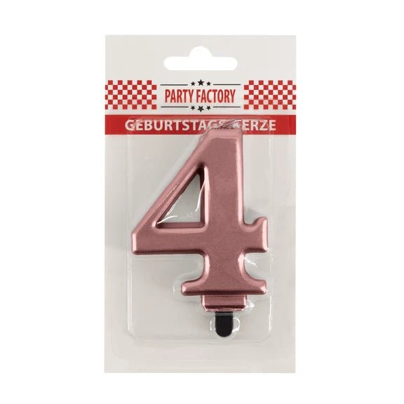 4 Jaar Kaars Rose Goud van VDV Benefit koop je bij Partywinkel