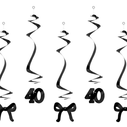 40 Jaar Hangdecoratie 50cm 5st van Partydeco koop je bij Partywinkel