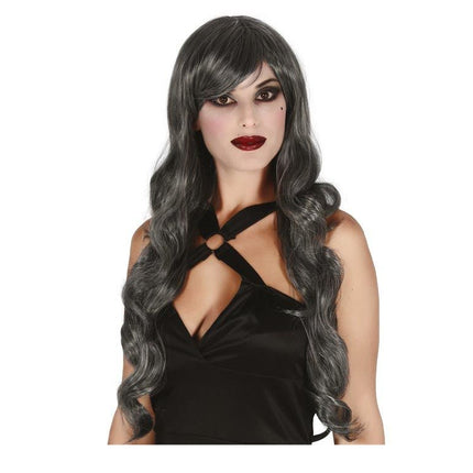 Peruka na Halloween Długie włosy Stroke Grey