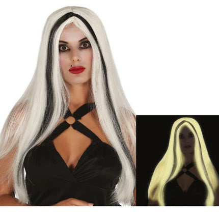 Peruka na Halloween Długie włosy świecące w ciemności