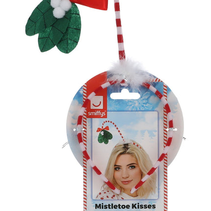 Świąteczna opaska do włosów w paski