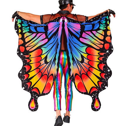 Skrzydła motyla tęcza 175x140cm