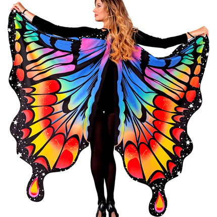 Skrzydła motyla tęcza 175x140cm